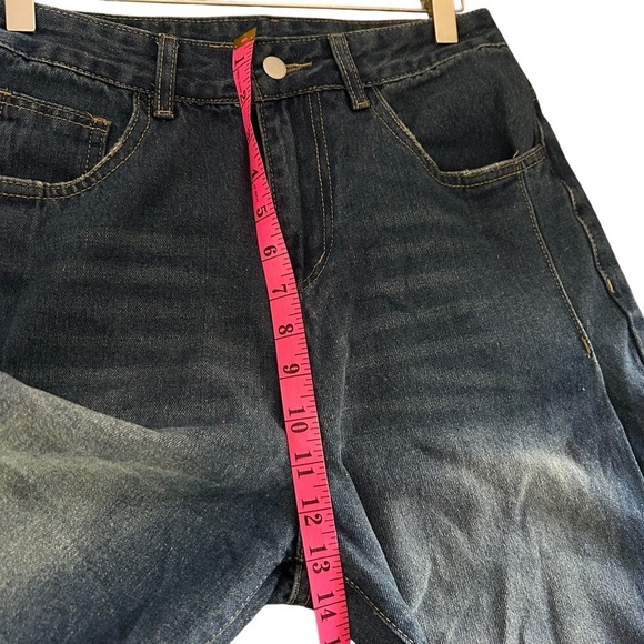 High Rise Wide Leg Distressed Jeans - Picture 9 of 10